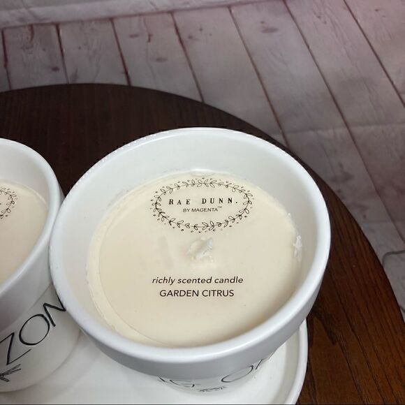 New Rae Dunn 4pc Planters set with citronella scented Candles - Picture 6 of 9